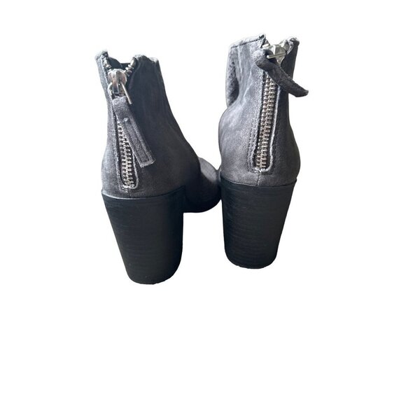 Steve Madden women's grey suede mesh booties size 5.5 - Picture 4 of 8